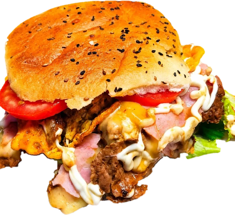 Sandwich de lomito doble carne de Pelado's